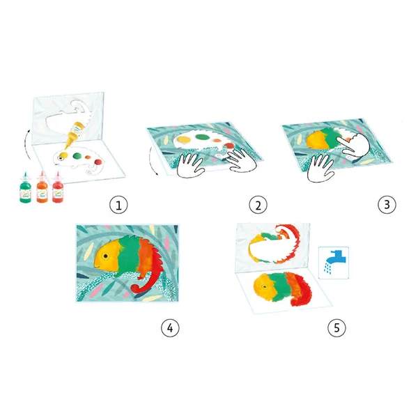 Peinture propre pour les tout-petits - Petite barbouille