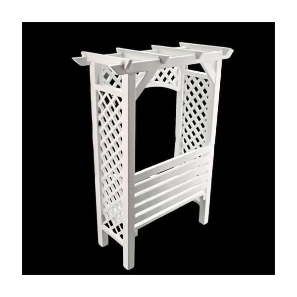 Pergola avec banc intégré