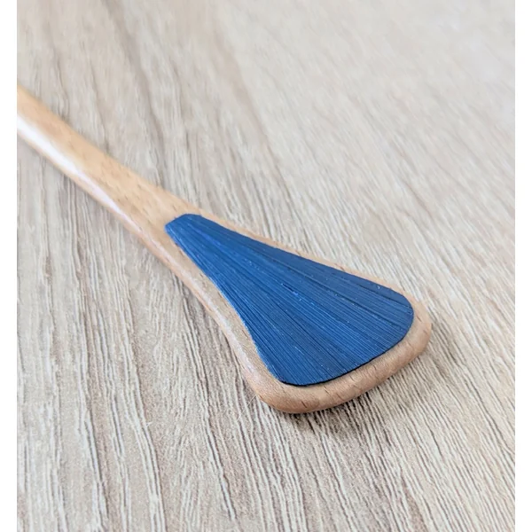 Pic à chignon / cheveux avec Marqueterie de Paille bleue