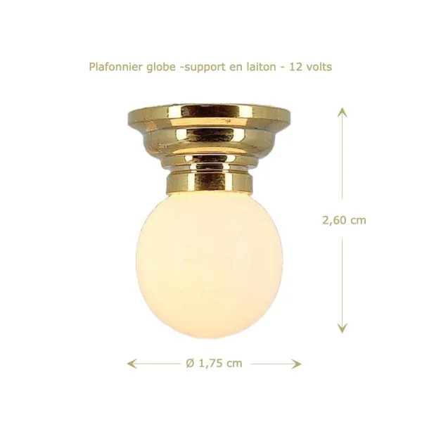 Plafonnier globe - 12 volts