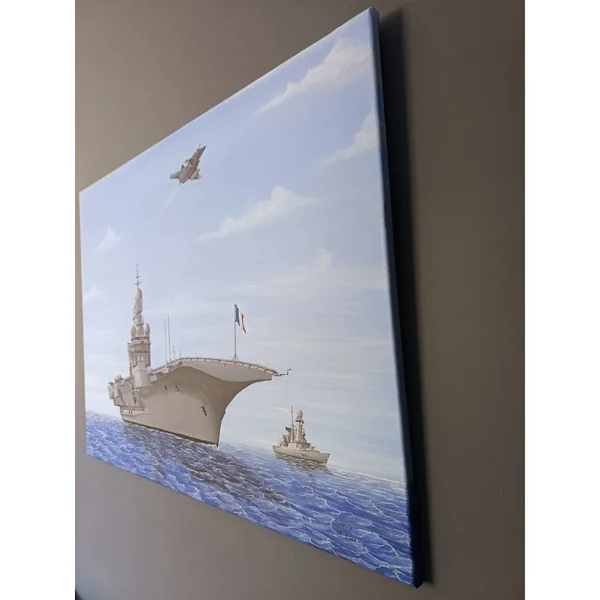 "Porte avion Charles de Gaulle et la frégate Chevalier Paul"