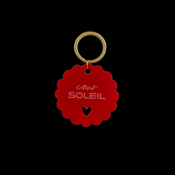 Porte-clés — Coeur soleil