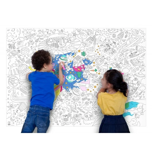 Poster géant en papier à colorier - COSMOS - OMY