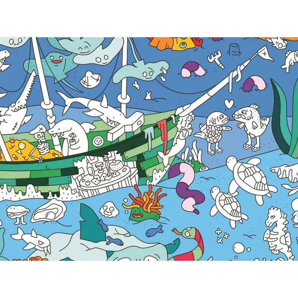 Poster géant en papier à colorier - OCEAN - OMY