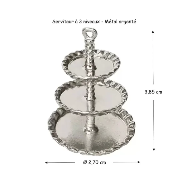 Présentoir à gâteaux en métal