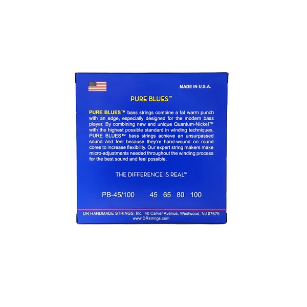 Pure Blues Quantum Nickel 45-100 - jeu de 4 cordes