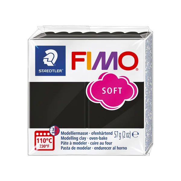 Pâte Fimo Soft Noir 9