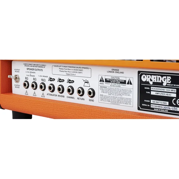 Rockerverb 100 MKIII Head - Orange