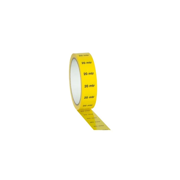 RUBAN ADHESIF JAUNE MARQUAGE 20 mtr- 25mm X 33 METRES (120180)