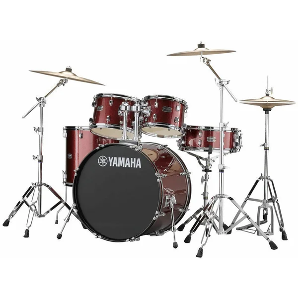 Rydeen Stage 22 + Cymbales - 4 fûts - burgundy glitter