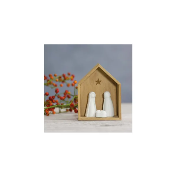 RÄDER Créche de Noël en Bois 3 Figurines