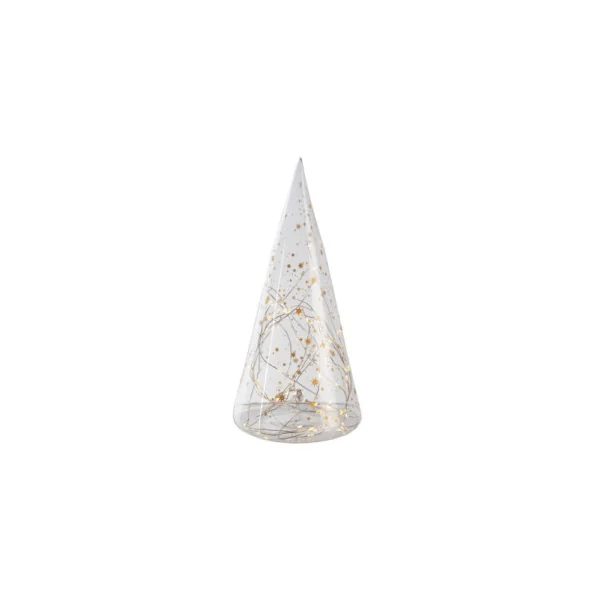 RÄDER Sapin Verre LED Etoiles Or