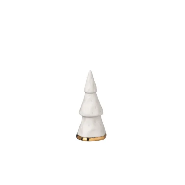 RÄDER Set de 4 sapins Foret Hiver Or