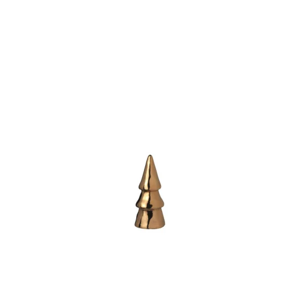 RÄDER Set de 4 sapins Foret Hiver Or