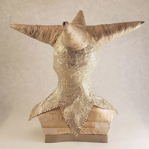 Sculpture - Buste du fou "d'un naturel taquin"