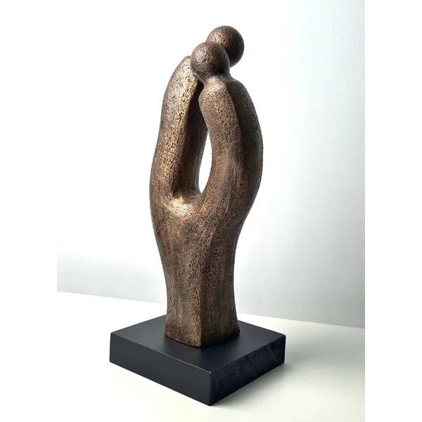 Sculpture contemporaine couple Breathe