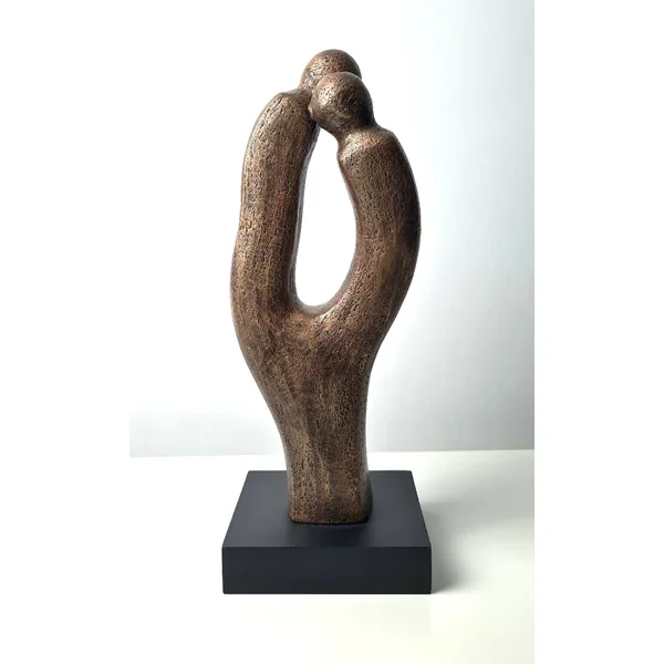Sculpture contemporaine couple Breathe