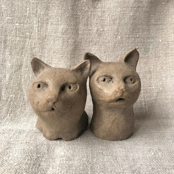 Sculpture en argile - Petit chat #2