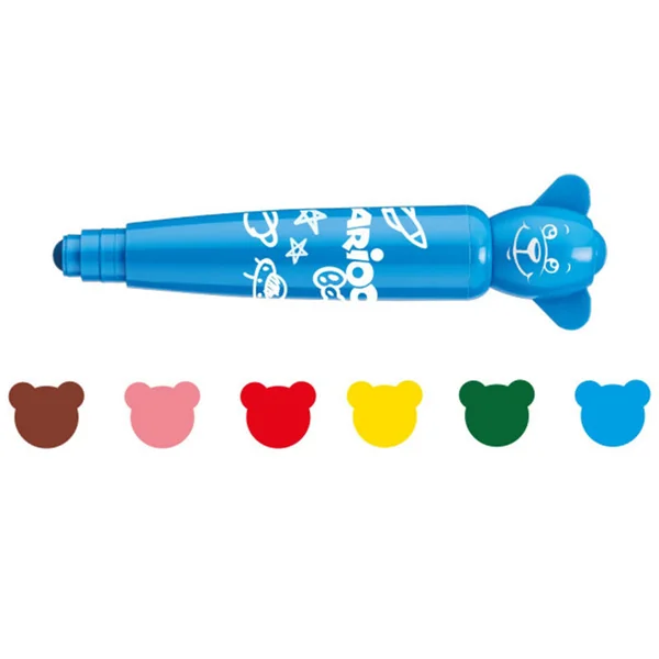 Set de 6 feutres marqueurs 1+ - Carioca Baby Teddy