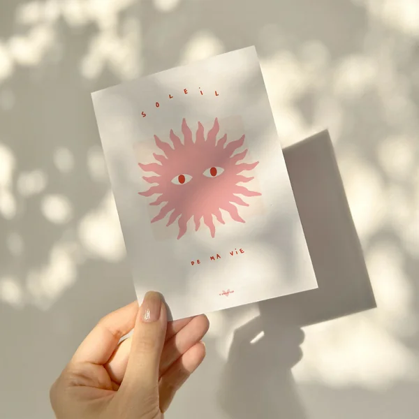 Soleil de ma vie — Carte à message