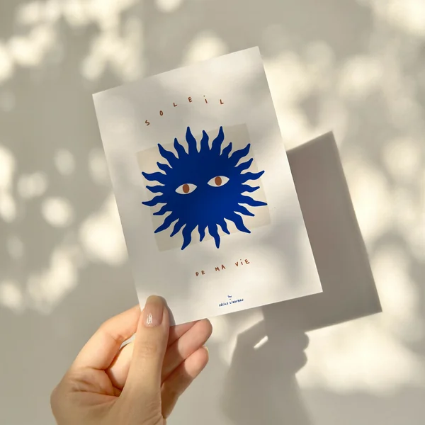 Soleil de ma vie — Carte à message