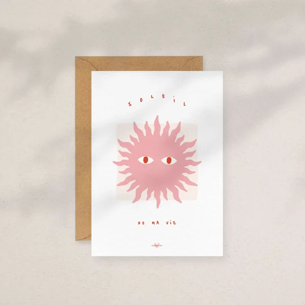 Soleil de ma vie — Carte à message