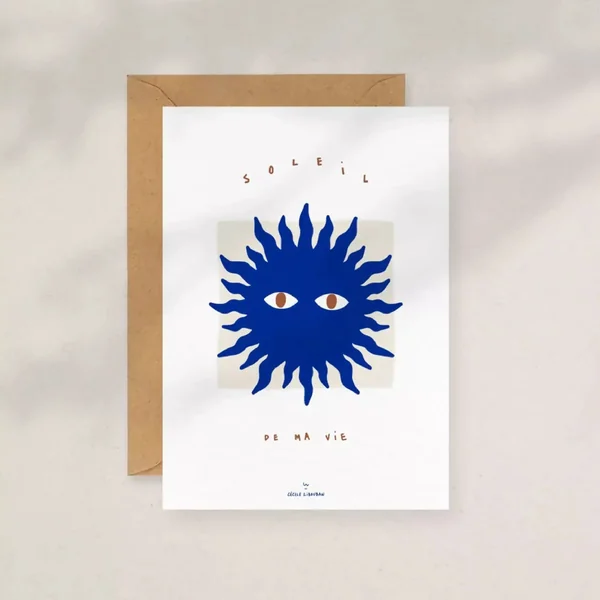Soleil de ma vie — Carte à message