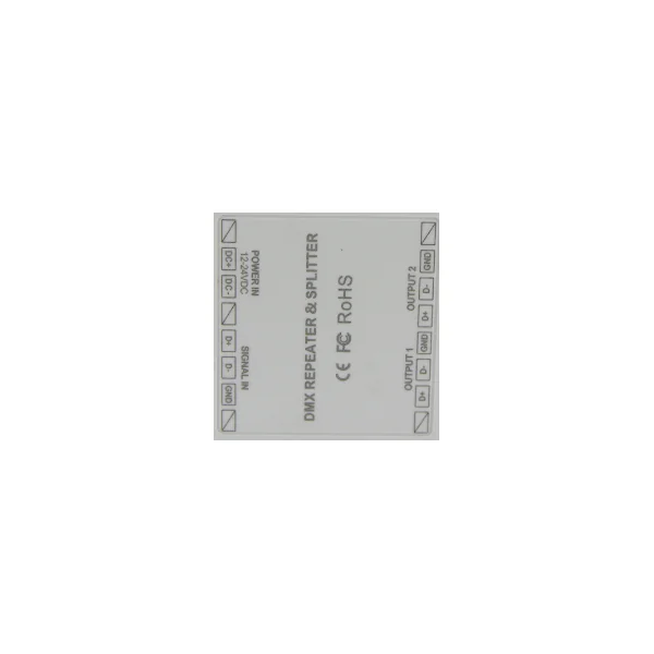 Splitter DMX Acilite 1 entrée vers 2 sorties sur Rail Din alim 12V à 24V