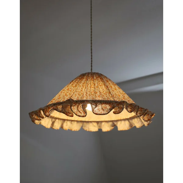 Suspension conique avec volant Emilia "fleurettes"