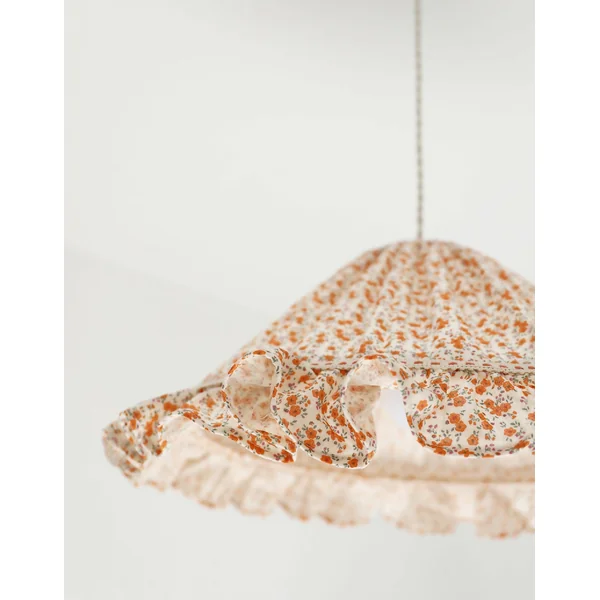 Suspension conique avec volant Emilia "fleurettes"