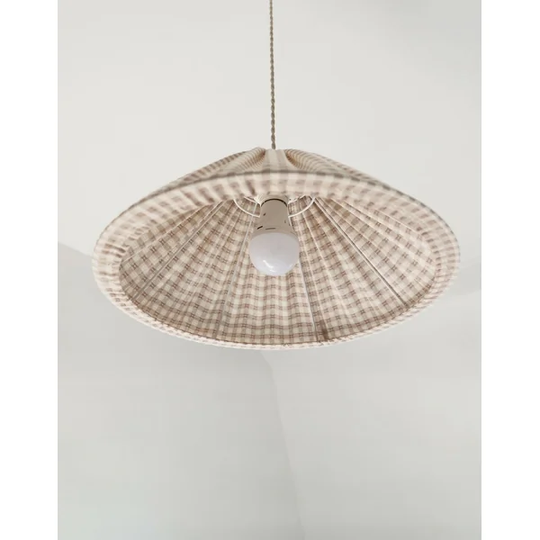 Suspension conique vichy Malala "petits carreaux"