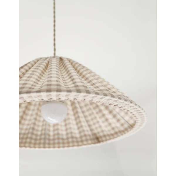 Suspension conique vichy Malala "petits carreaux"