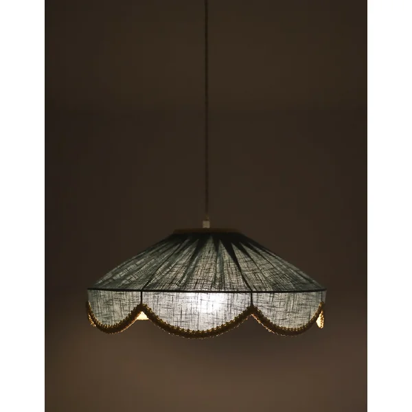 Suspension forme florale unie Cosette "mineral bleu"