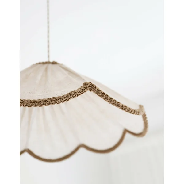 Suspension forme florale unie Françoise "classic beige"