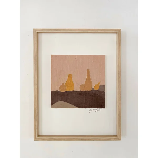 Table d'automne 2, collage textile