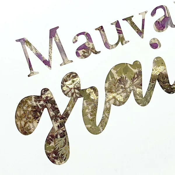 Tableau - Mauvaise graine - A4 - plantes séchés