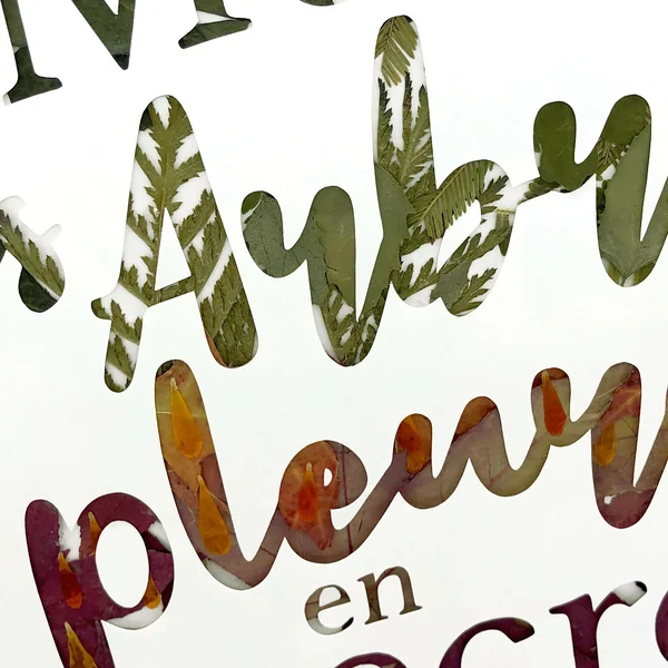 Tableau - Même les arbres pleurent en secret - A3 - plantes séchés