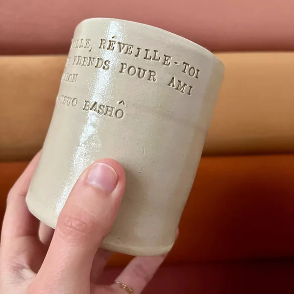 Tasse-poème MATSUO BASHO (haïku)