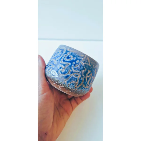 Tasses bleu-griffes