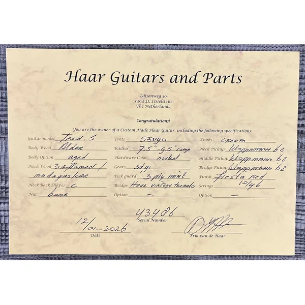 Trad S #43486 - aged fiesta red