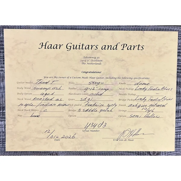 Trad T Thinline #43483 - aged antique natural