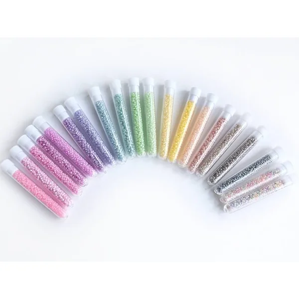 Tube de 350 perles ceylons - multicolore foncé