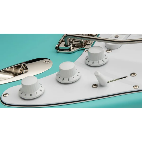 USA John Mayer Silver Sky Ltd (RW) - wild blue satin