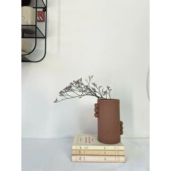 Vase MAYA grès roux