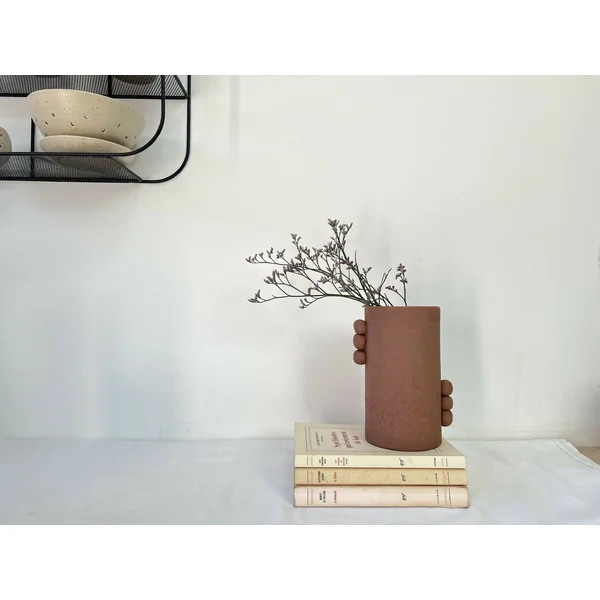 Vase MAYA grès roux
