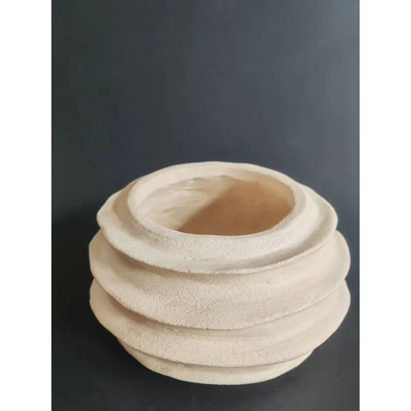 Vase sculpture - STRATE BLANC