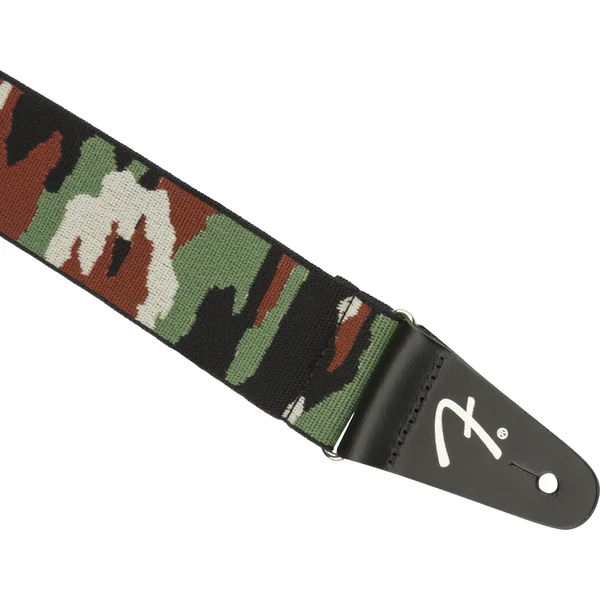 Weighless 2 Inches Camo Guitar Strap - Green